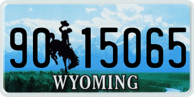 WY license plate 9015065