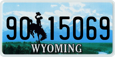 WY license plate 9015069
