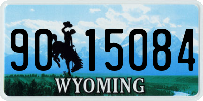 WY license plate 9015084