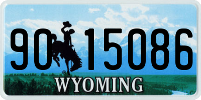 WY license plate 9015086