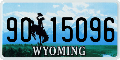 WY license plate 9015096
