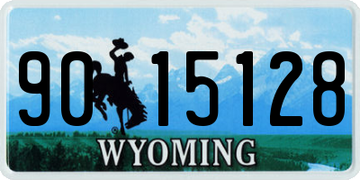 WY license plate 9015128