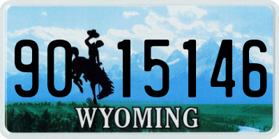 WY license plate 9015146