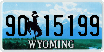 WY license plate 9015199