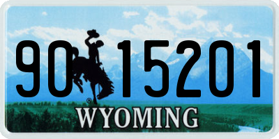 WY license plate 9015201