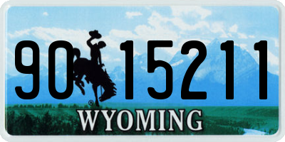 WY license plate 9015211