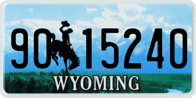 WY license plate 9015240
