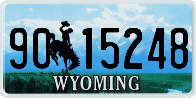 WY license plate 9015248