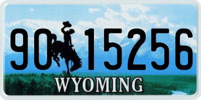 WY license plate 9015256