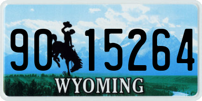 WY license plate 9015264