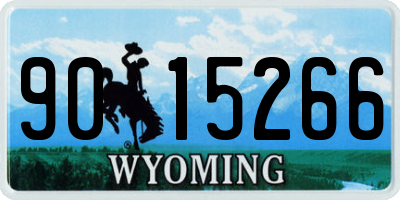 WY license plate 9015266