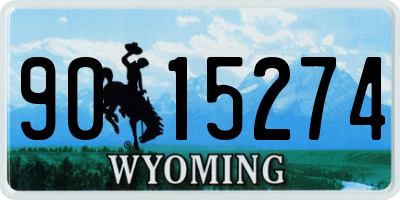 WY license plate 9015274