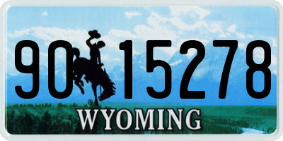 WY license plate 9015278