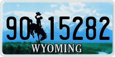 WY license plate 9015282