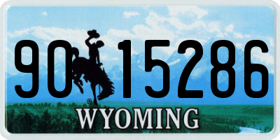 WY license plate 9015286