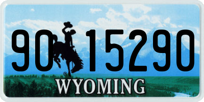 WY license plate 9015290