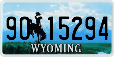 WY license plate 9015294