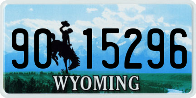 WY license plate 9015296