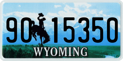 WY license plate 9015350