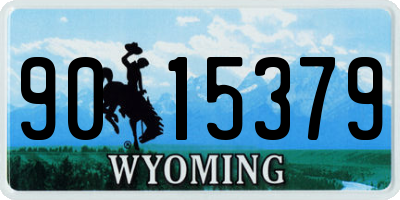 WY license plate 9015379