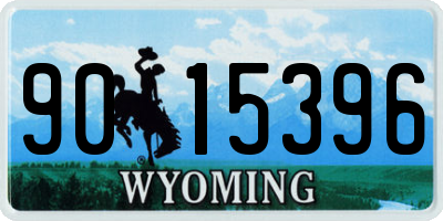 WY license plate 9015396