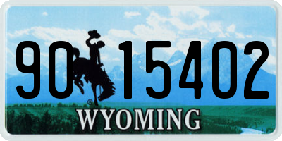 WY license plate 9015402