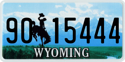 WY license plate 9015444