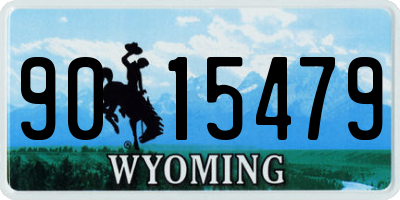 WY license plate 9015479