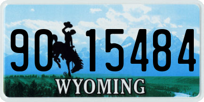 WY license plate 9015484