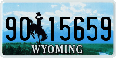 WY license plate 9015659