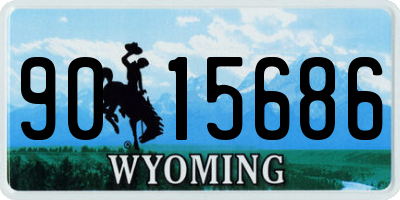 WY license plate 9015686