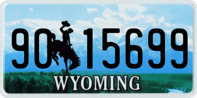 WY license plate 9015699