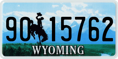 WY license plate 9015762