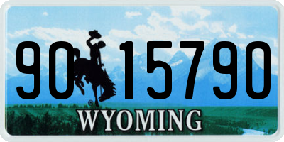 WY license plate 9015790