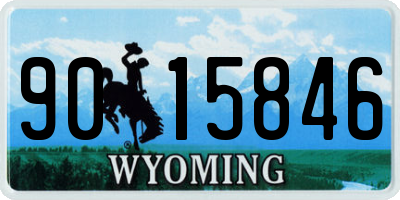 WY license plate 9015846