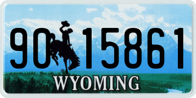 WY license plate 9015861