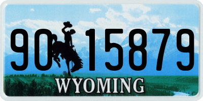 WY license plate 9015879