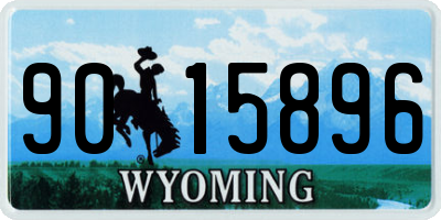 WY license plate 9015896