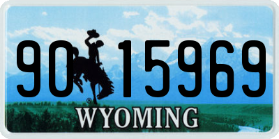 WY license plate 9015969