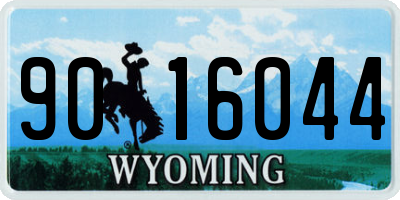 WY license plate 9016044