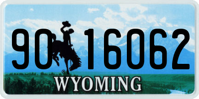 WY license plate 9016062