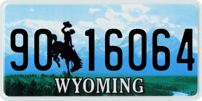 WY license plate 9016064