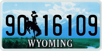 WY license plate 9016109