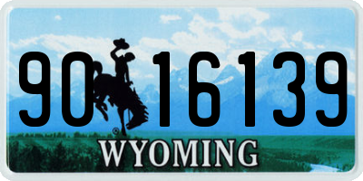 WY license plate 9016139