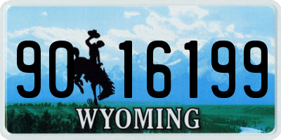 WY license plate 9016199