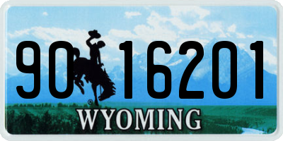 WY license plate 9016201
