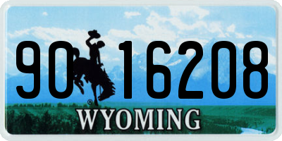 WY license plate 9016208