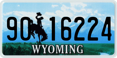 WY license plate 9016224