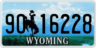 WY license plate 9016228