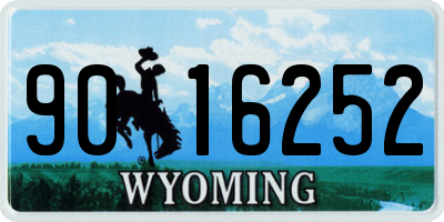 WY license plate 9016252